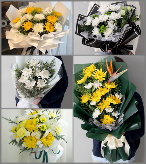 河南南阳邓州市赵集镇赵集社区白事花束代送